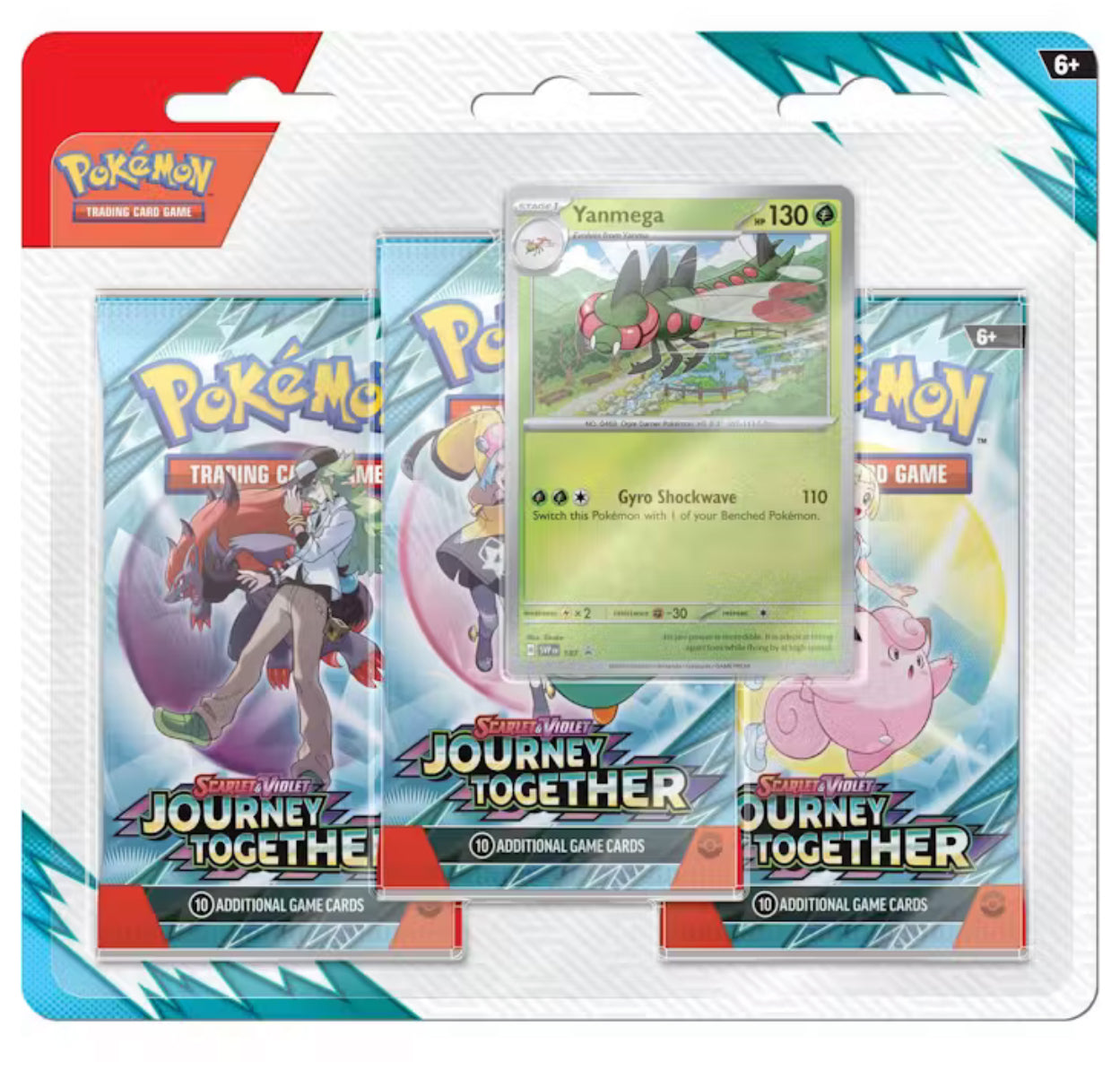 Pokemon Journey Together 3er Blister Yanmega Englisch