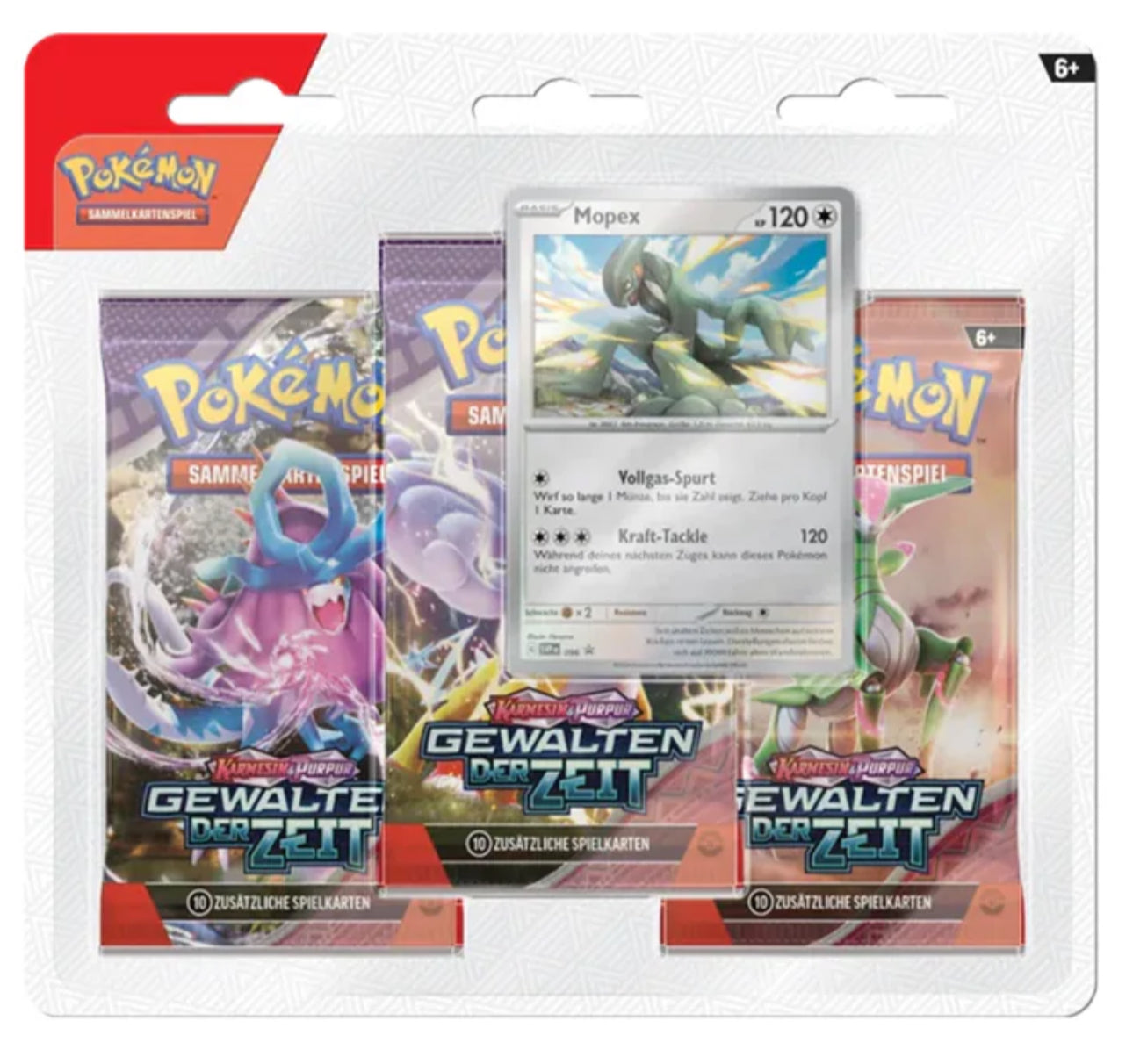 Pokemon 3er Blister Mopex Deutsch