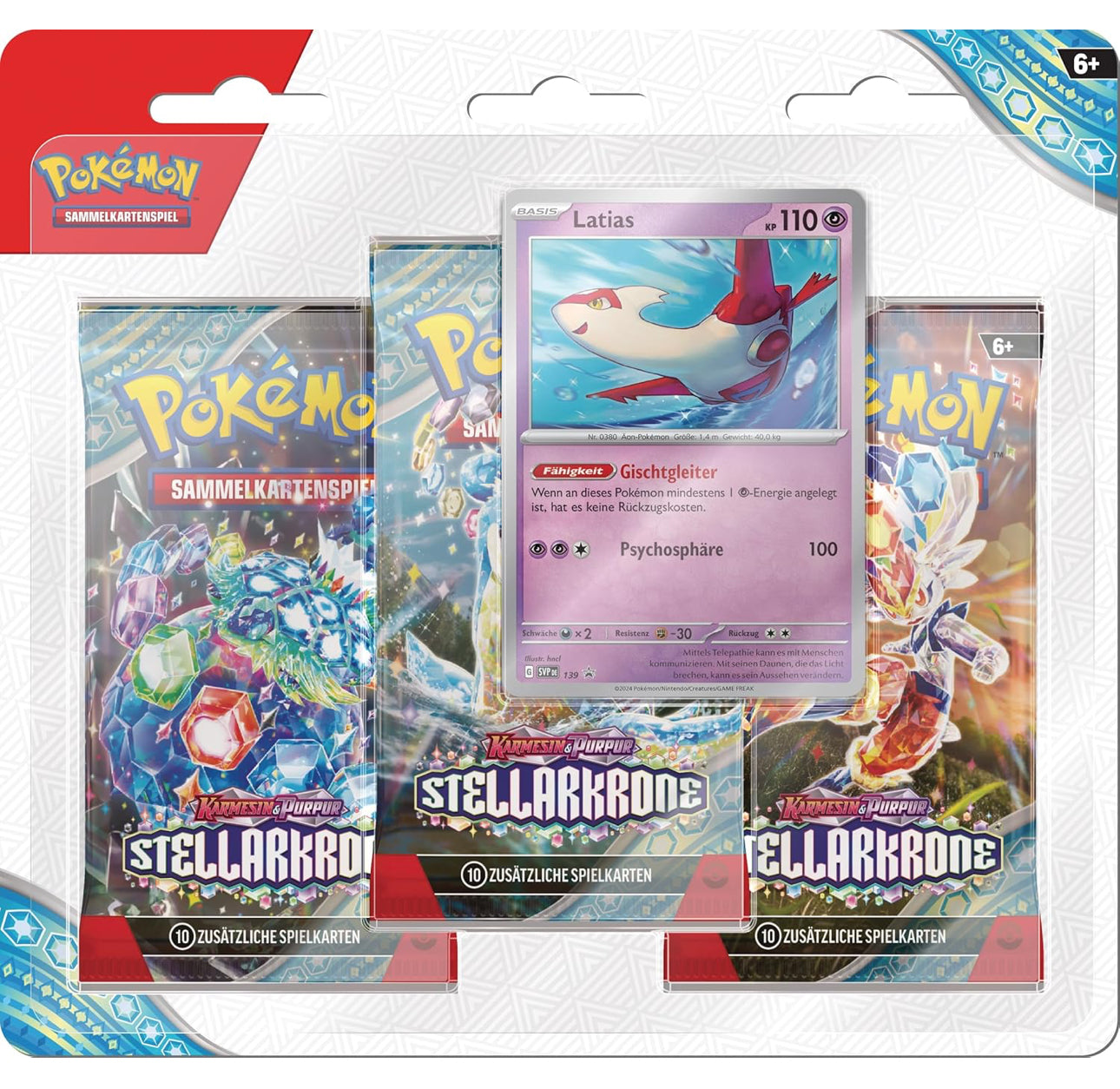Pokemon Stellarkrone 3er Blister Latias Deutsch