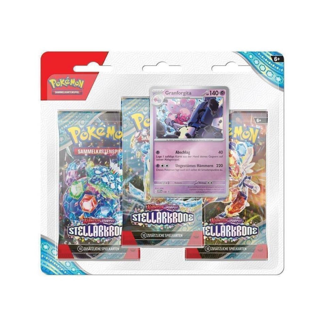 Pokemon Stellarkrone 3er Blister Granforgita Deutsch