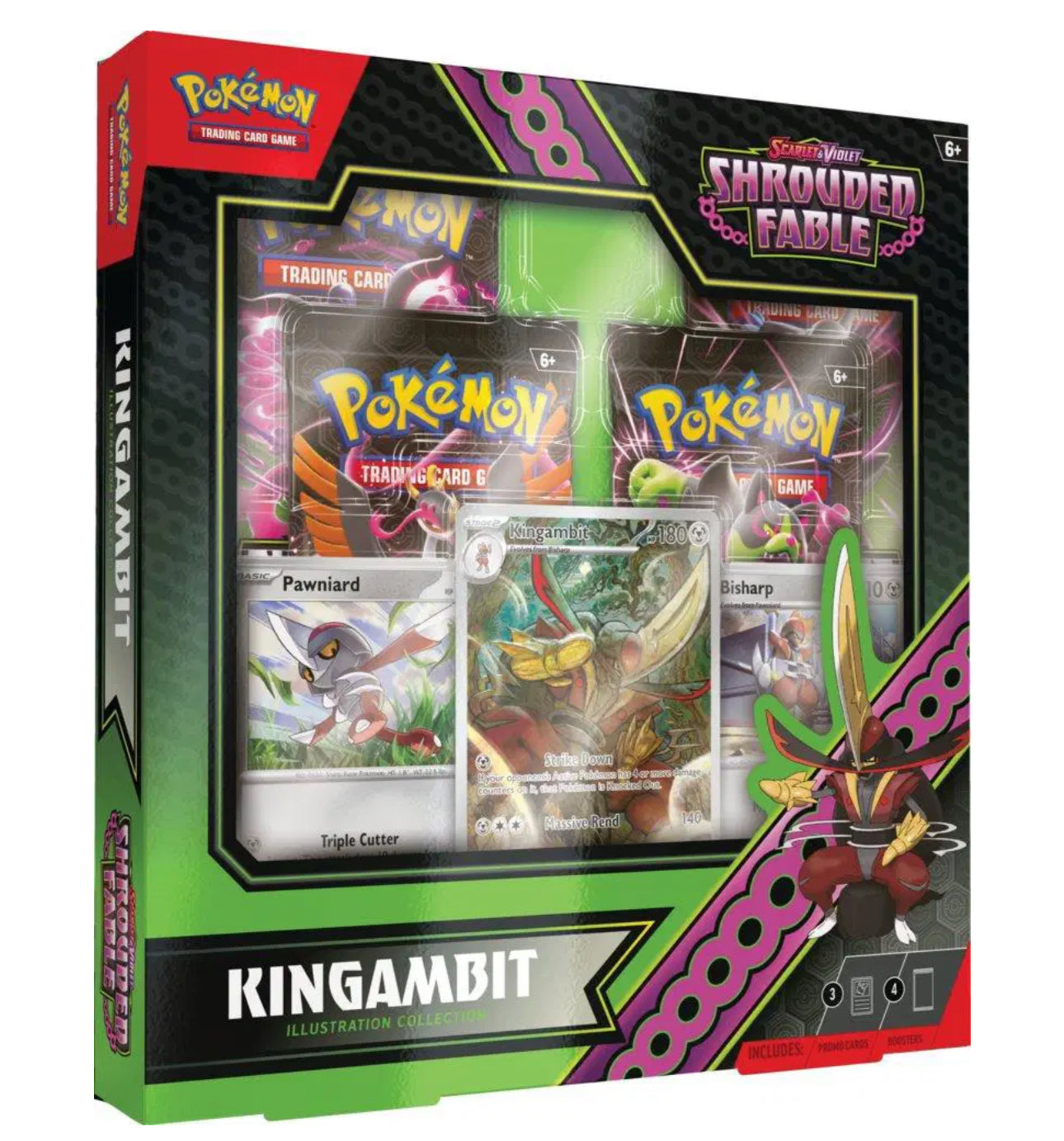 Pokemon Shrouded Fable Kingambit Illustration Collection Englisch