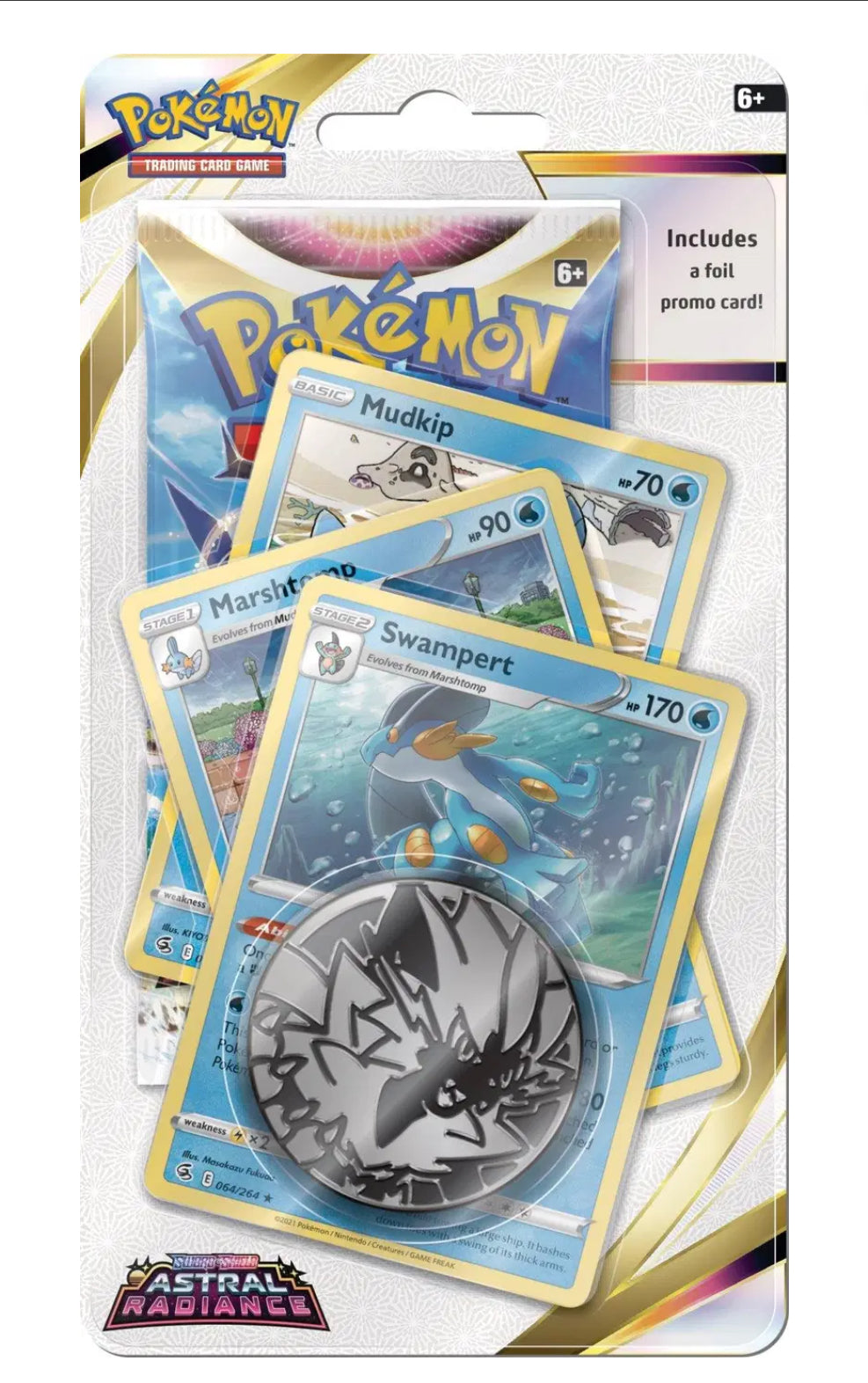 Pokemon Astral Radiance Premium Checklane Blister Swampert Englisch