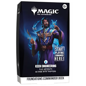 MTG Magic The Gathering Foundations Keen Engineering Commander Deck Englisch