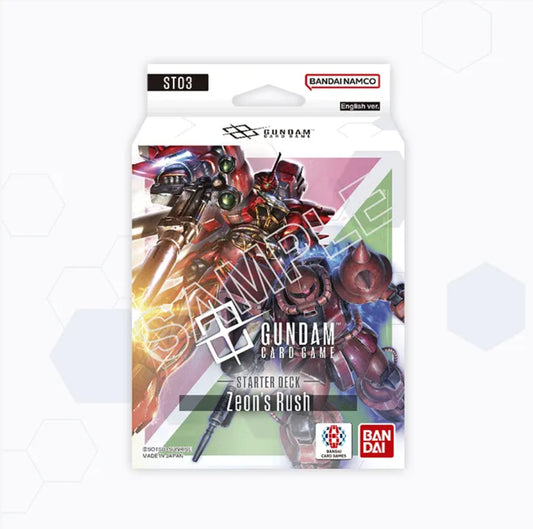 Gundam Card Game Starter Deck Zeons Rush ST03 Englisch
