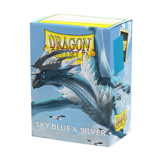 Sleeves Dragon Shield Sky Blue & Silver Matte Standard Size