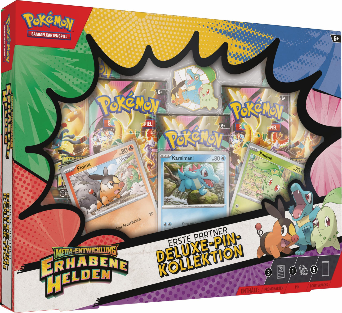 Pokemon Erhabene Helden: Erste Partner
Deluxe Pin Kollektion Deutsch