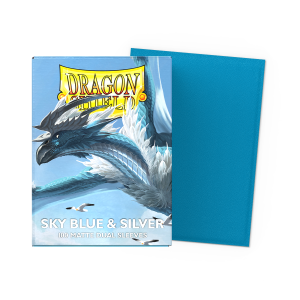 Sleeves Dragon Shield Sky Blue & Silver Matte Standard Size