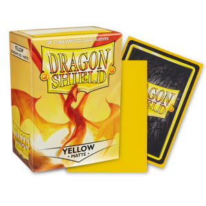 Sleeves Dragon Shield Yellow Matte Standard Size