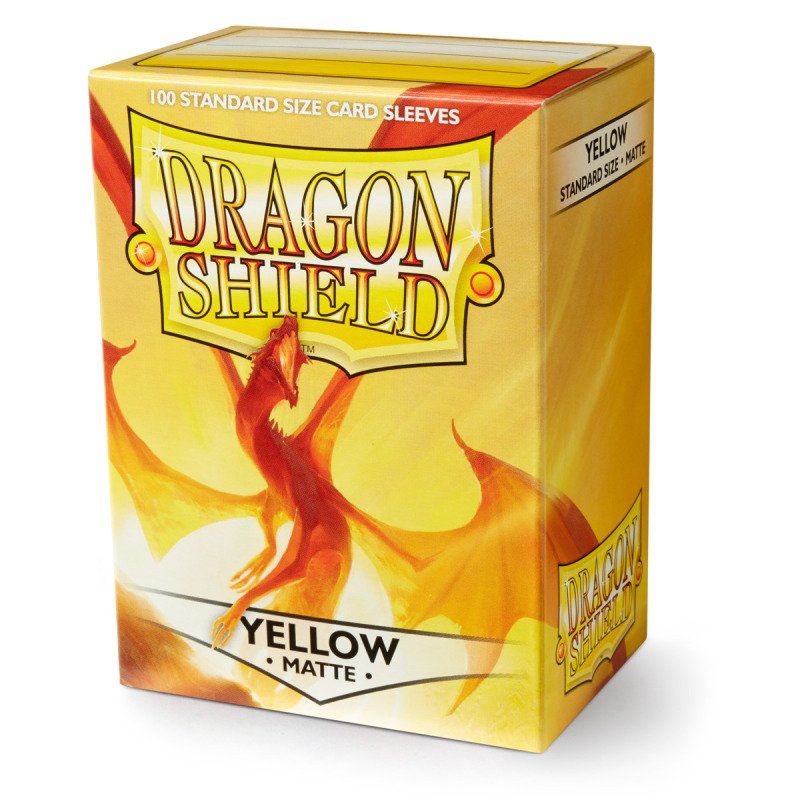Sleeves Dragon Shield Yellow Matte Standard Size