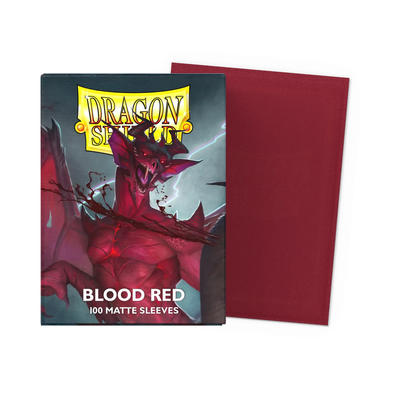 Sleeves Dragon Shield Blood Red Matte Standard Size