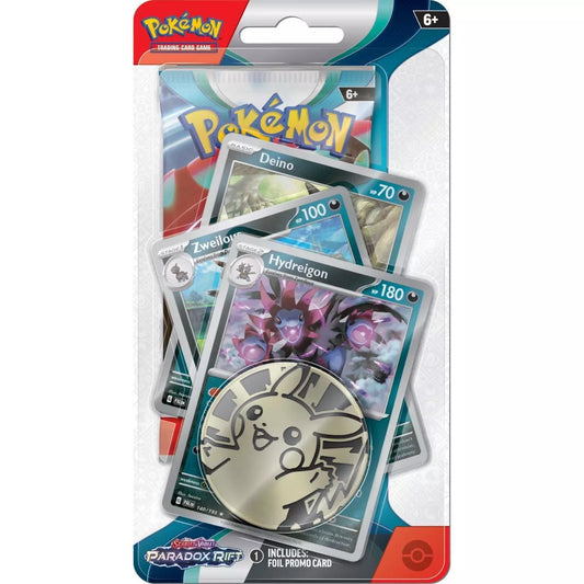 Pokemon Karmesin& Purpur Checklane Blister Paradox Rift Hydreigon Englisch