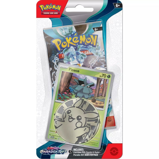 Pokemon Karmesin& Purpur Checklane Blister Paradox Rift Pineco Englisch
