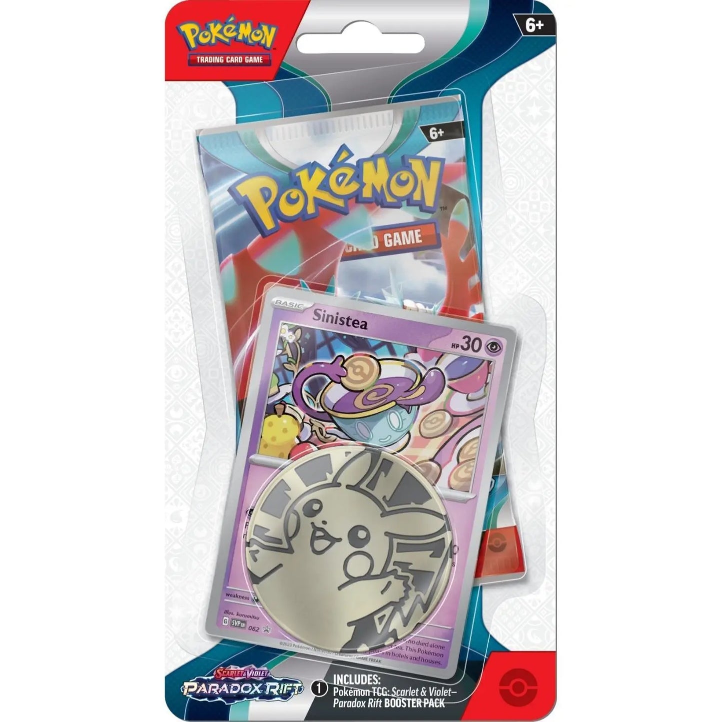 Pokemon Karmesin& Purpur Checklane Blister Paradox Rift Sinistea Englisch