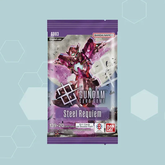 Gundam Card Game Steel Requiem GD03 Booster Pack Englisch