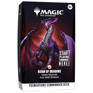 MTG Magic The Gathering Foundations Regin of Dragons Commander Deck Englisch