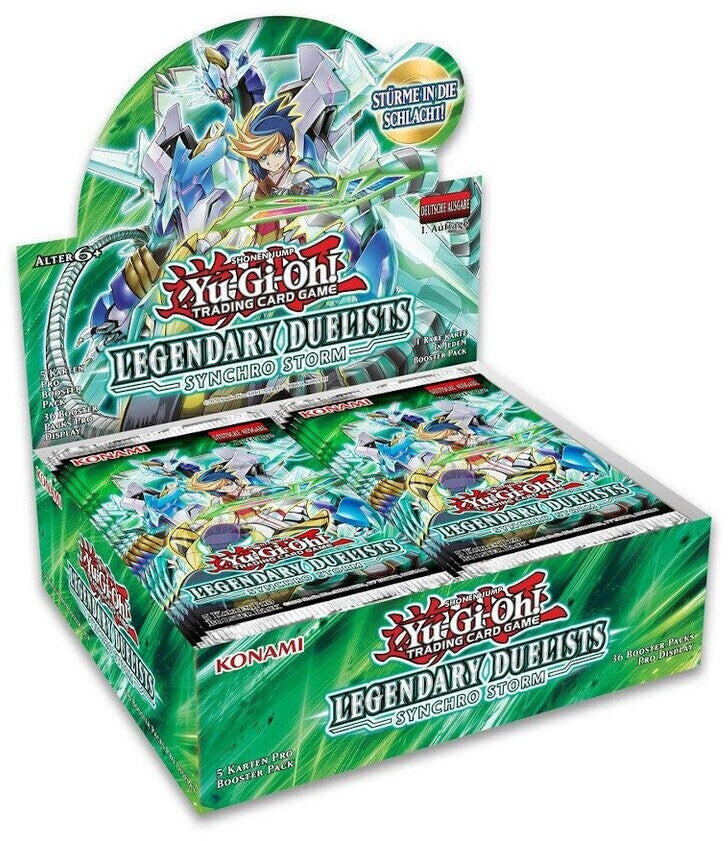 Yugioh Legendary Duelists Synchro Storm 1. Auflage Display Deutsch 36 Booster Packs