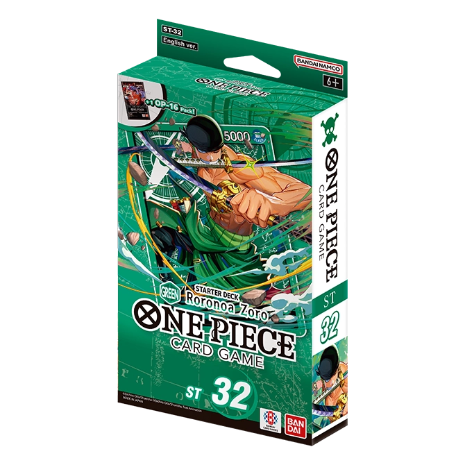 One Piece Card Game STARTER DECK -GREEN Roronoa Zoro- [ST-32] Englisch