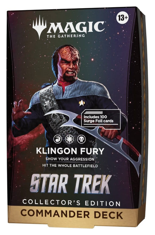 Magic The Gathering MTG Star Trek Commander Deck Klingon Fury Englisch